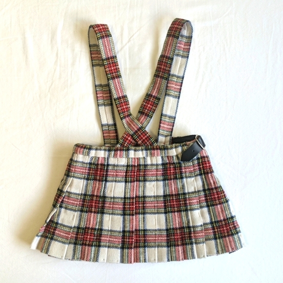 handmade tartan kilt pinafore 12 months baby girl - Picture 4 of 9